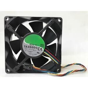 TA350DC Quiet Case Cooling Thermal Sensor Fan 12V 1.8A, 3-Pin (3-Wire Lead)